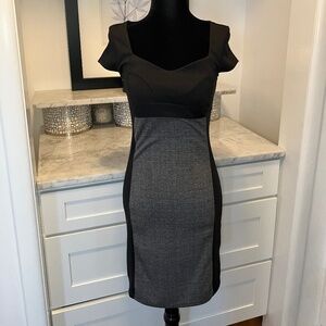 NWOT Style Therapy Black & Grey Short Sleeve Dress